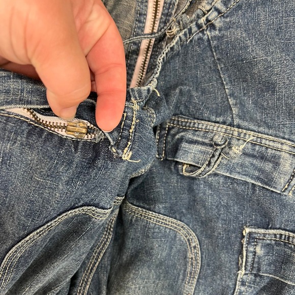 DSQUARED2  Womens Jumpsuit Small Denim Y2K Retro Backless Overalls Pocket Cotton - Picture 4 of 11